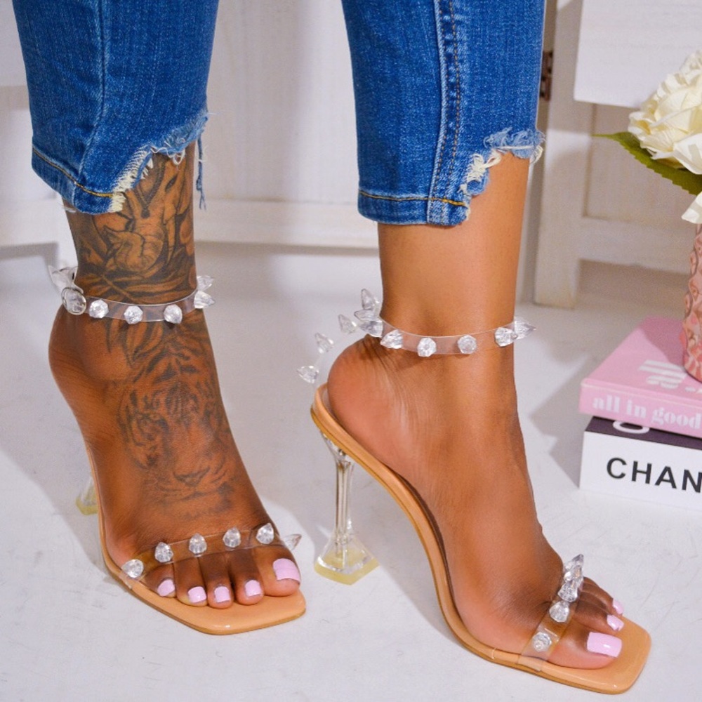 Nude Statement Spike Heel